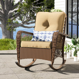 Burtch wicker rocking discount chairs